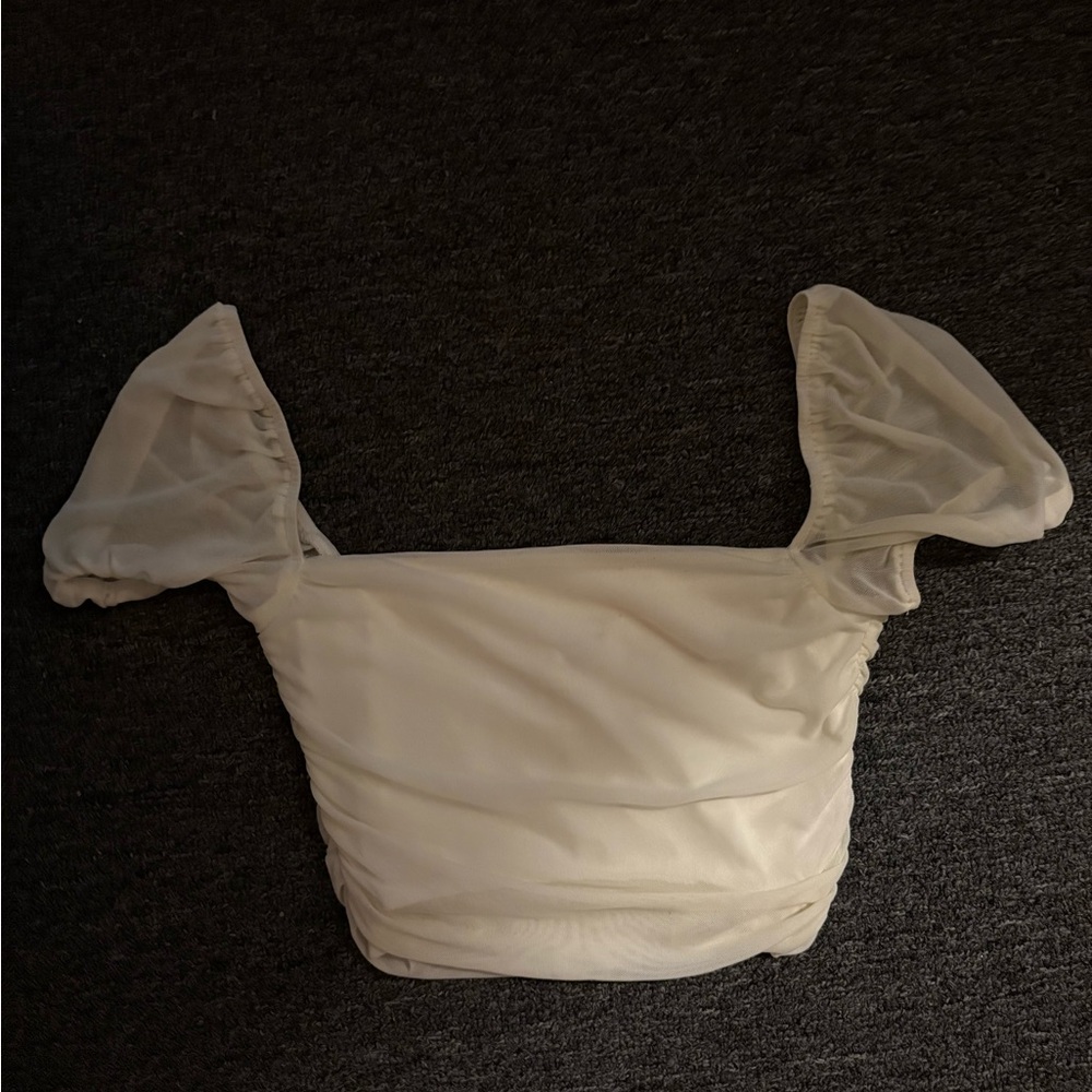 Princess Polly Cream Puff Sleeve Blouse